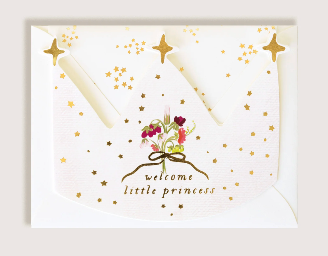 Welcome Little Princess Crown Card
