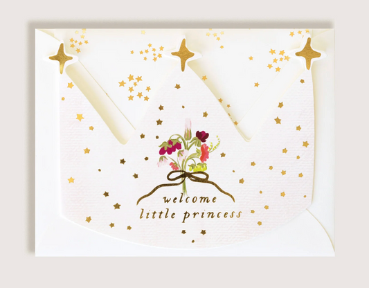 Welcome Little Princess Crown Card