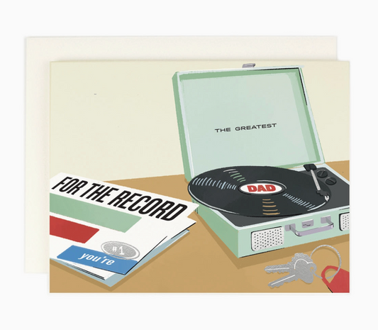Greatest Record Dad Card