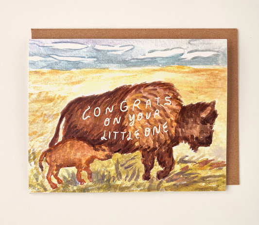 Buffalo Little One Card