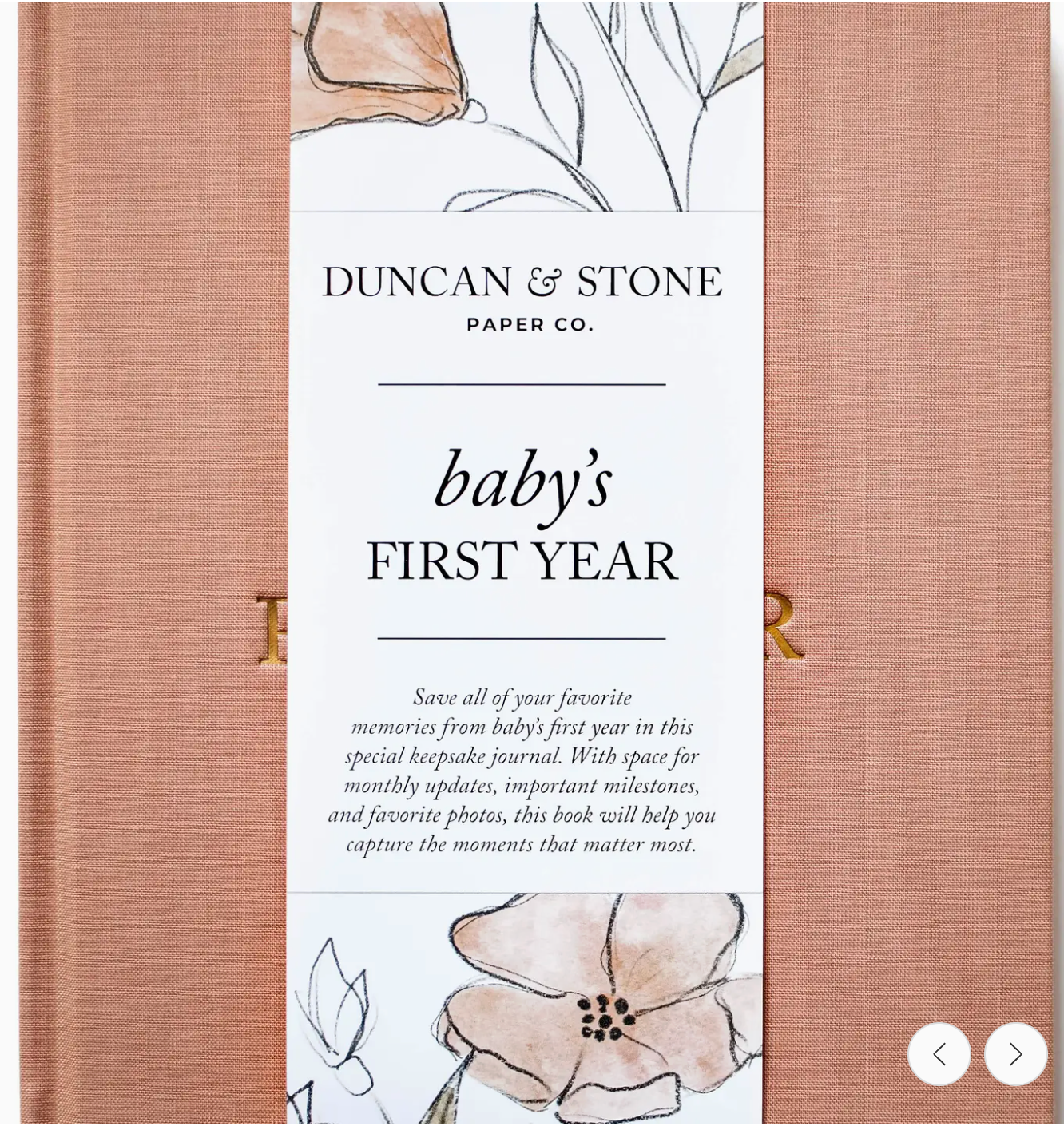 Baby's First Year Memory Book & Photo Album