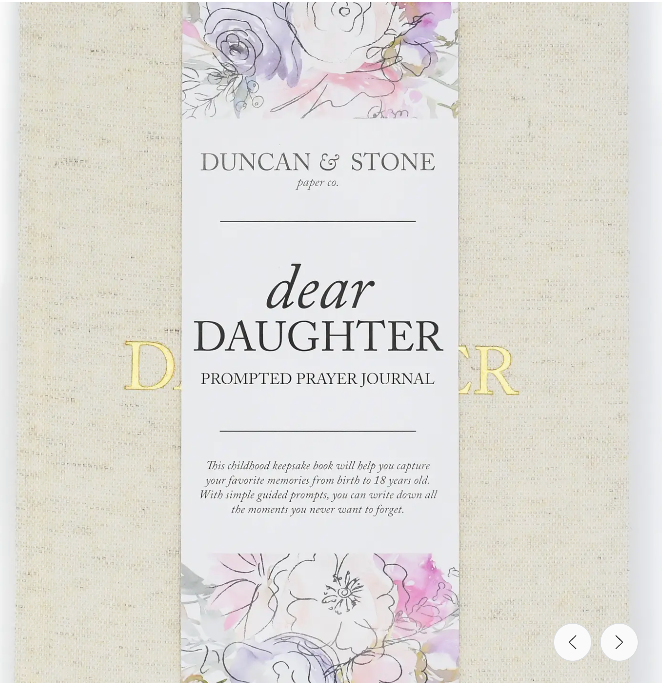 Dear Daughter Childhood Keepsake Book