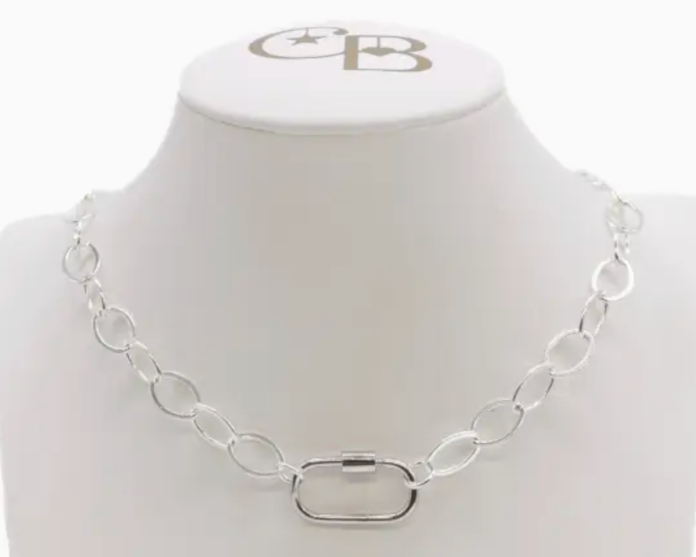 Silver Necklace with 4 Charms