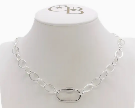 Silver Avery Necklace No Charms