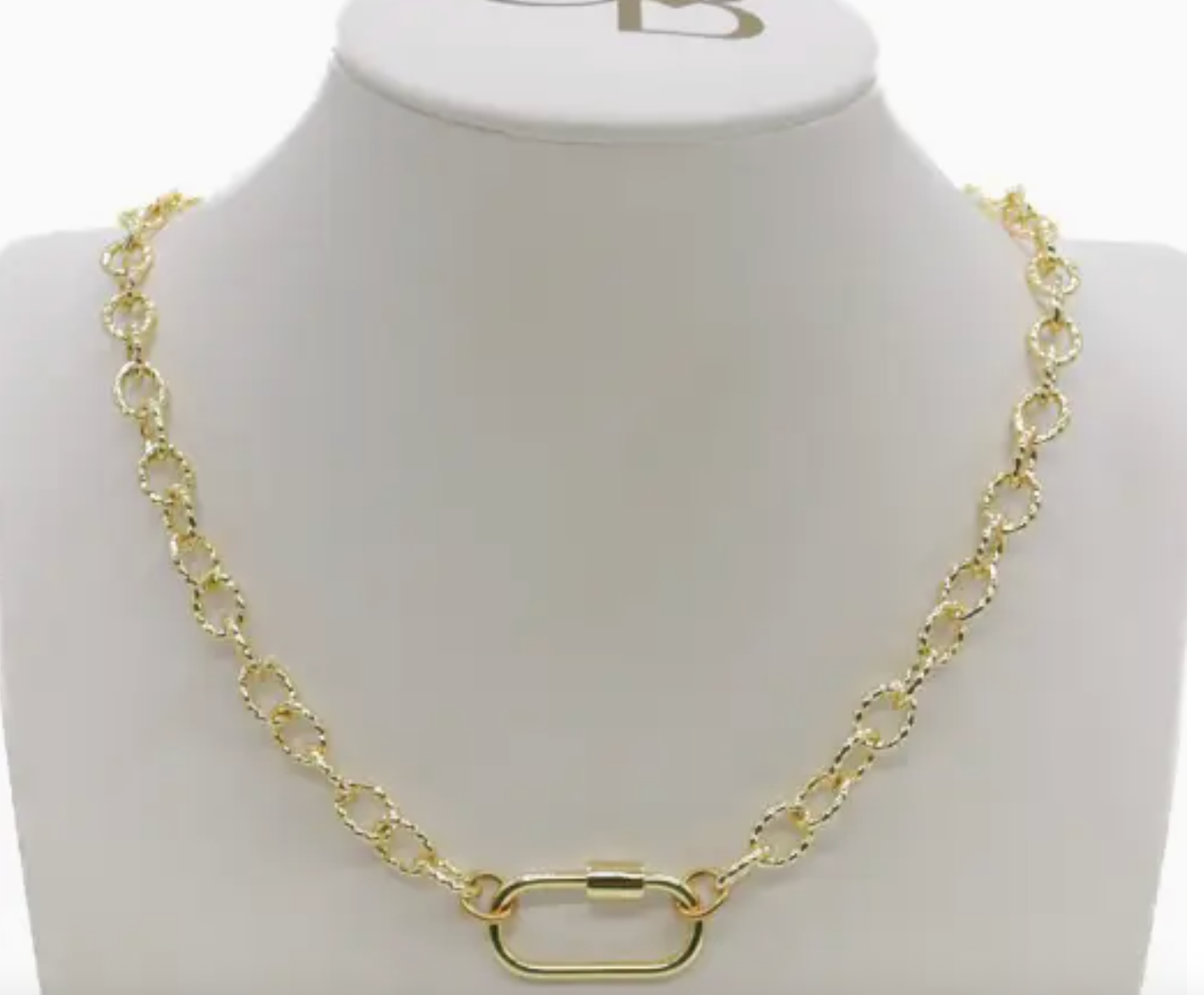 Gold Necklace with 4 Charms