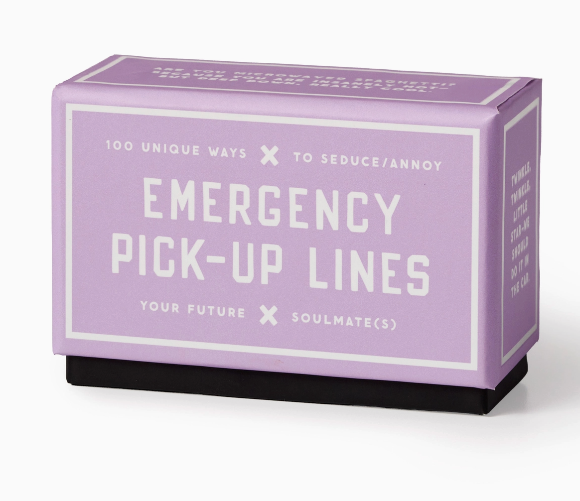 Emergency Pick-Up Lines Card Set