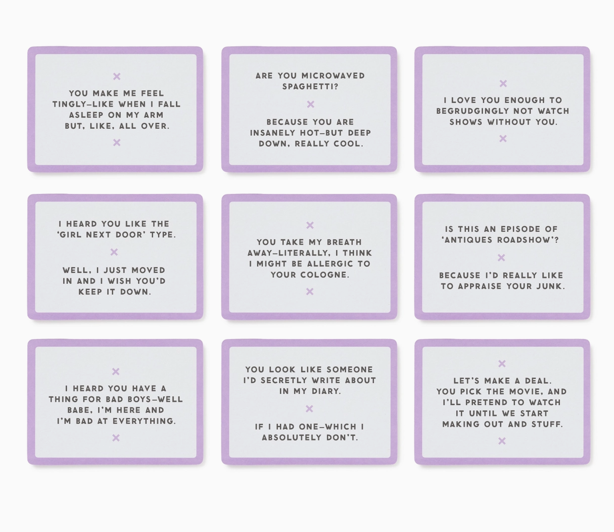 Emergency Pick-Up Lines Card Set