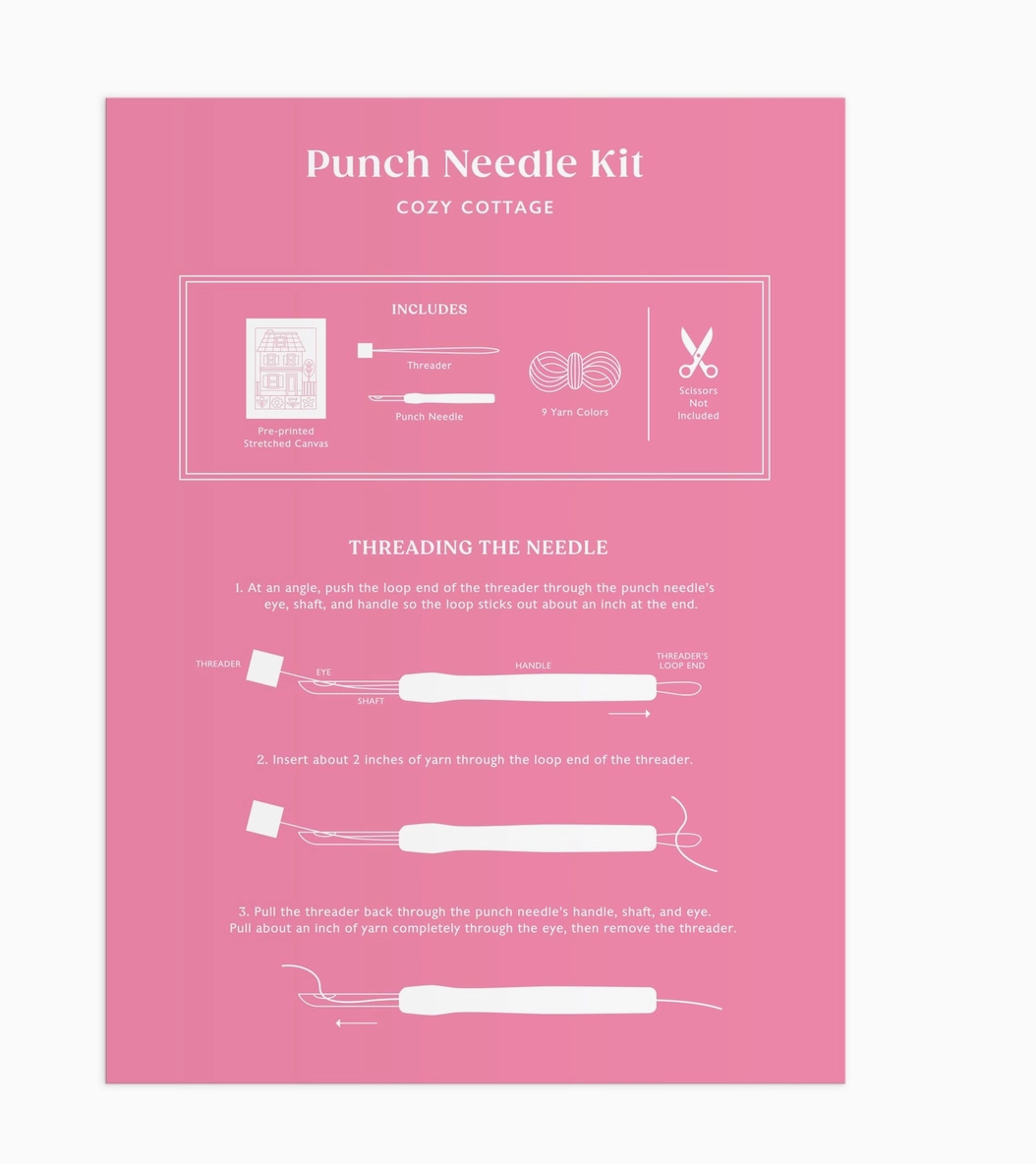 Cozy Cottage Punch Needle Kit