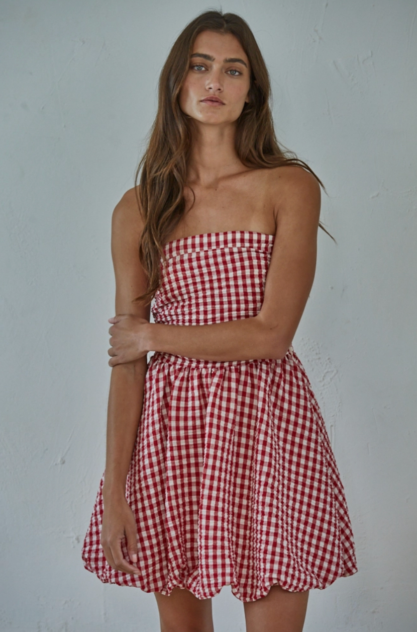 Gingham Mini Dress