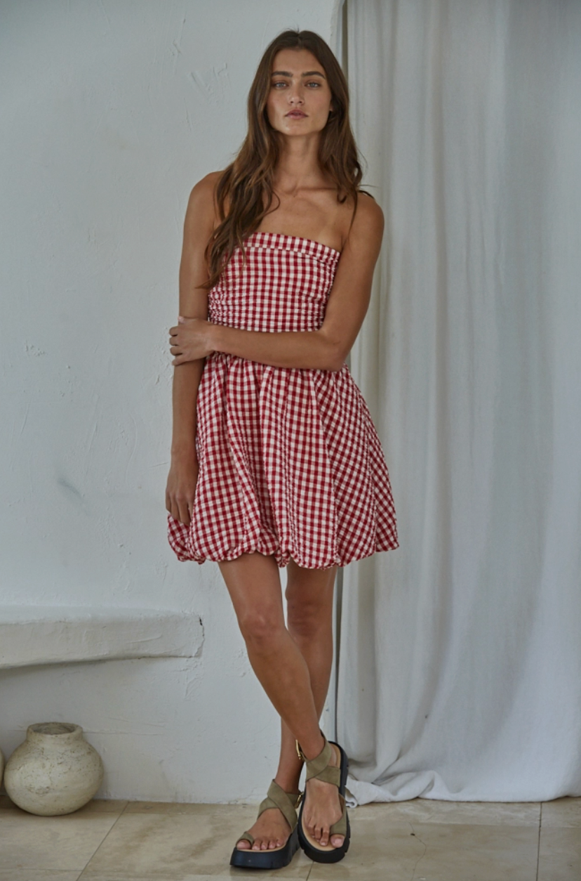 Gingham Mini Dress