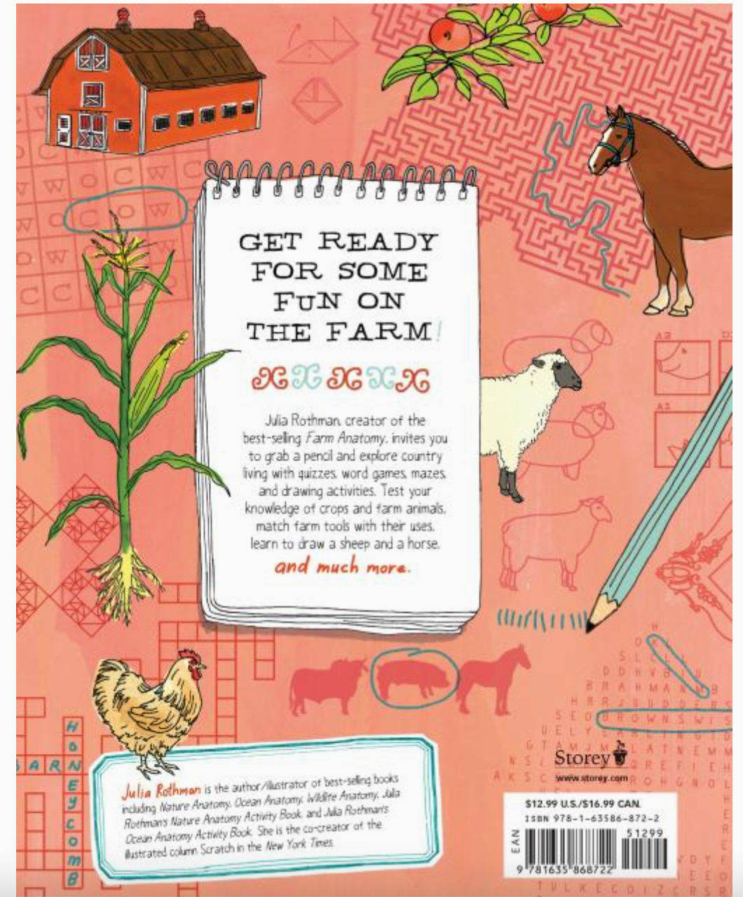 Farm Anatomy Activity Book