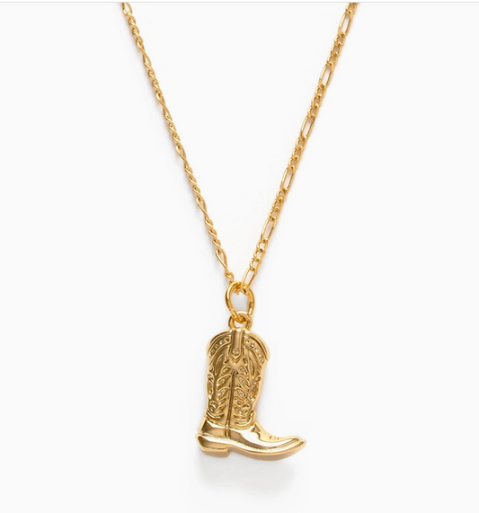 Cowboy Boot Charm Necklace