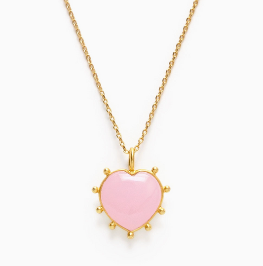Gemstone Heart Necklace