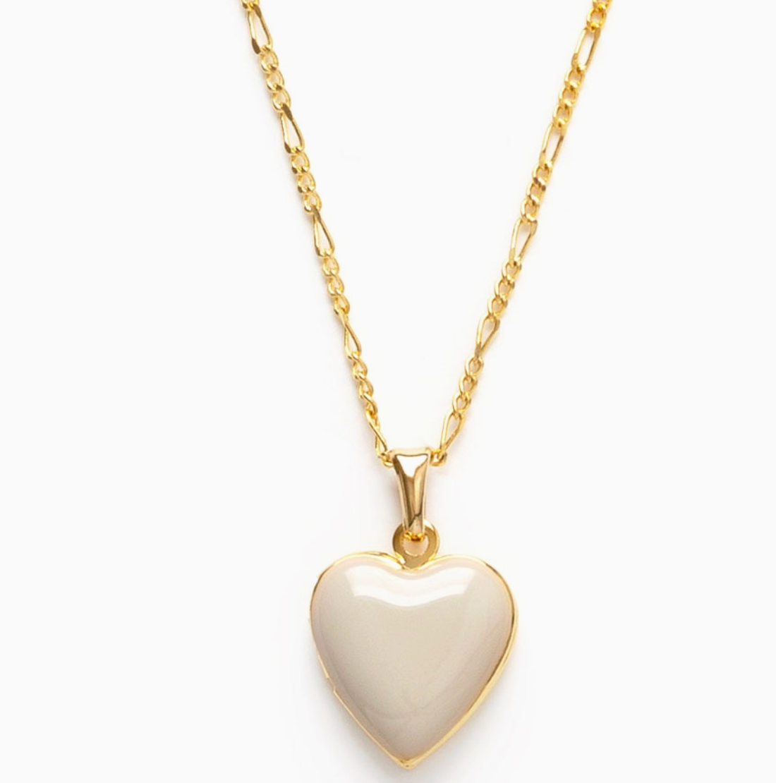Large Enamel Heart Locket