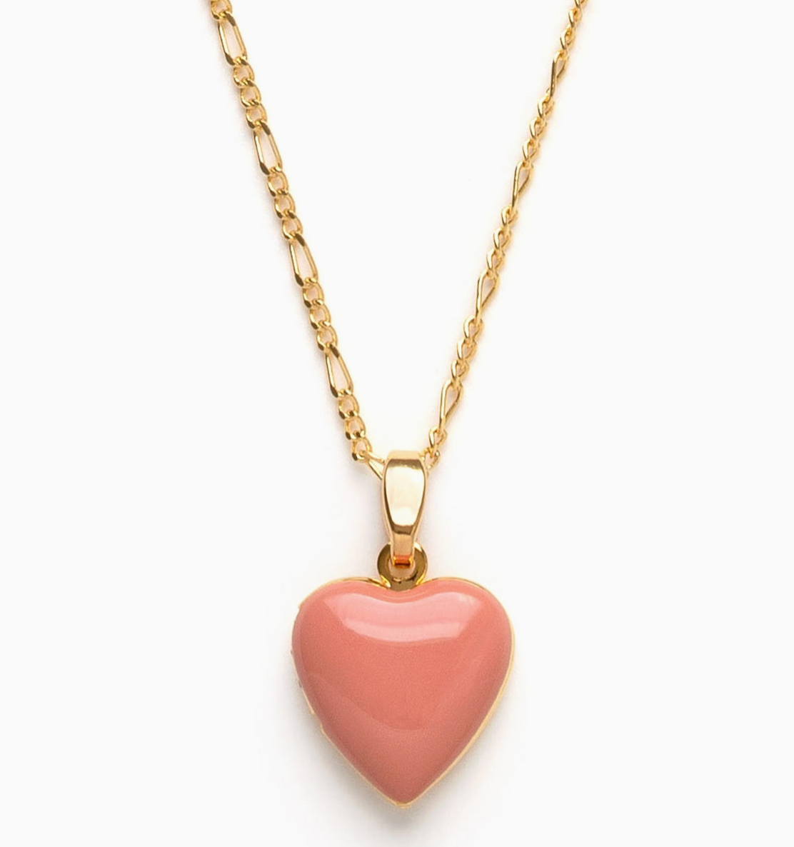 Large Enamel Heart Locket