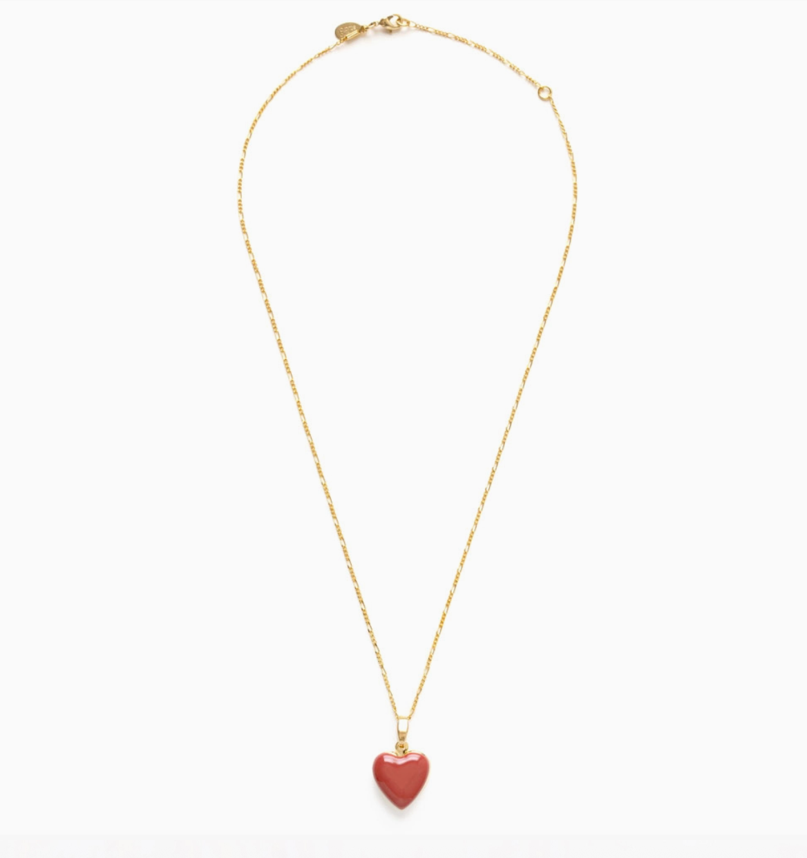 Large Enamel Heart Locket