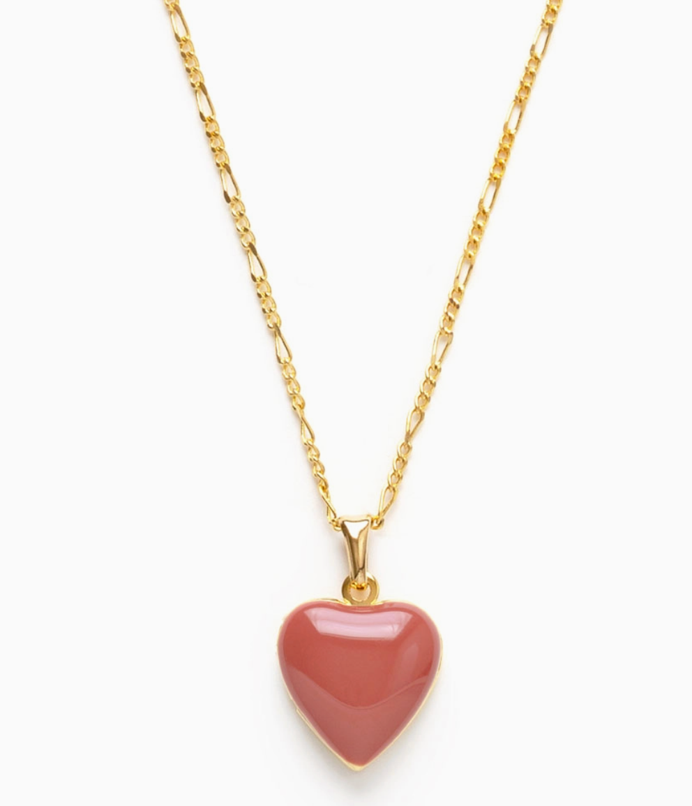 Small Heart Enamel Locket