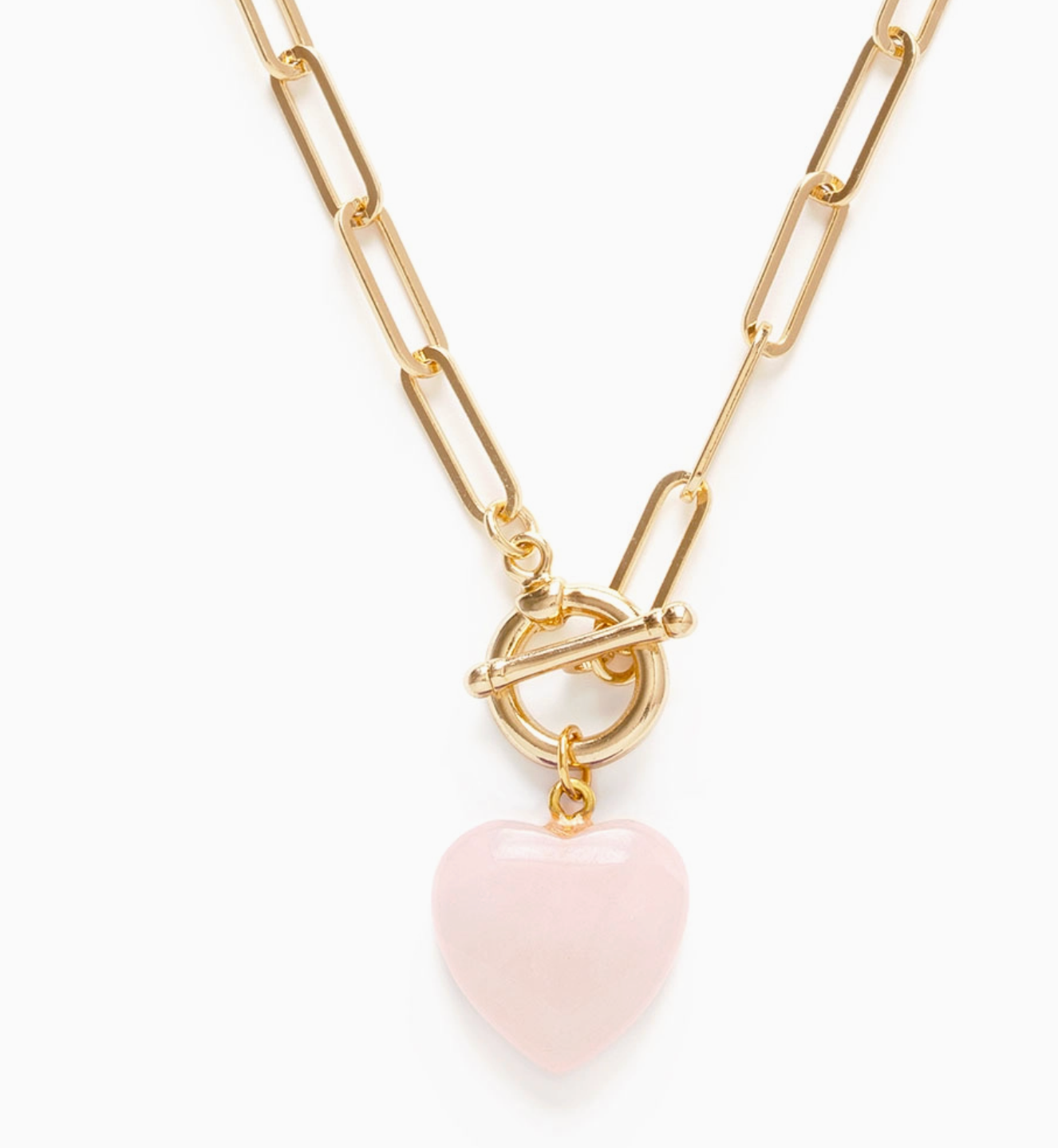 Roxy Chain Toggle Clasp Heart Necklace