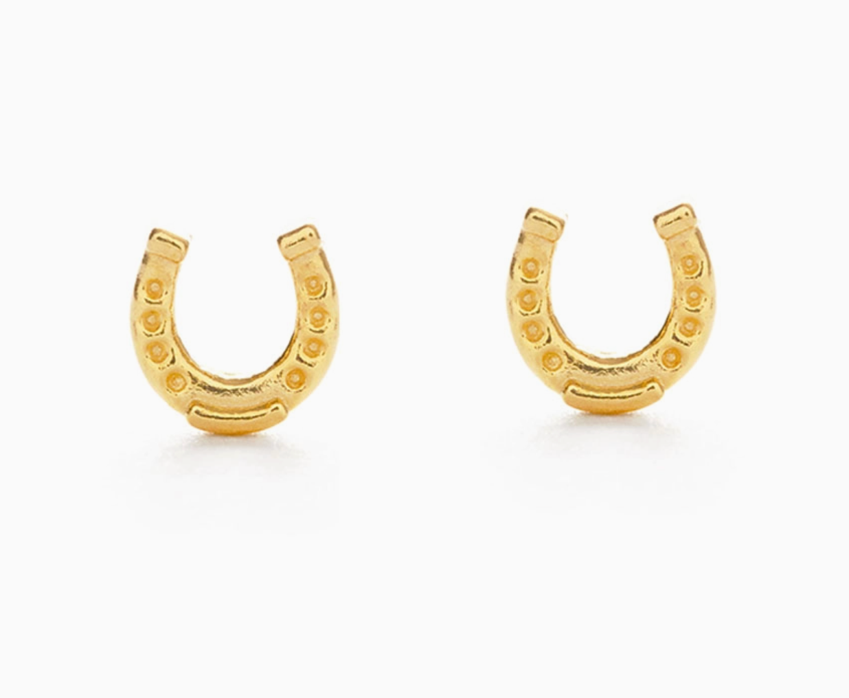 Tiny Horseshoe Stud Earrings