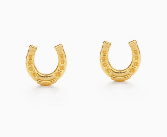 Tiny Horseshoe Stud Earrings
