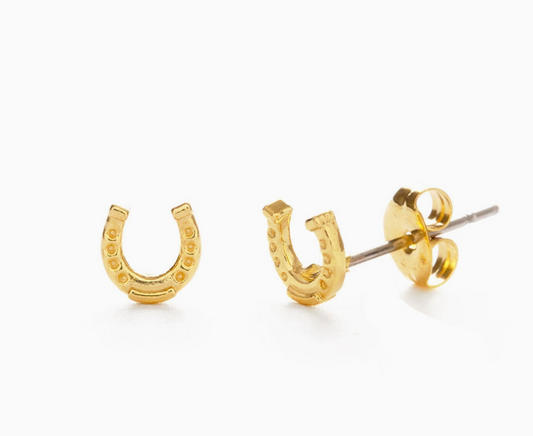 Tiny Horseshoe Stud Earrings