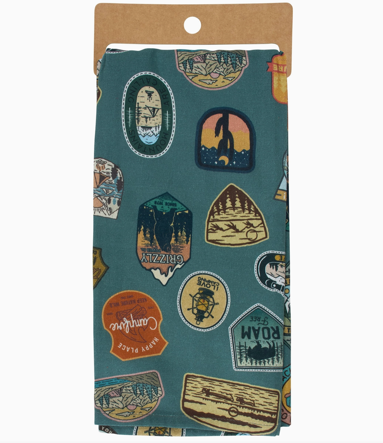Camping Patches Kitchen Towel