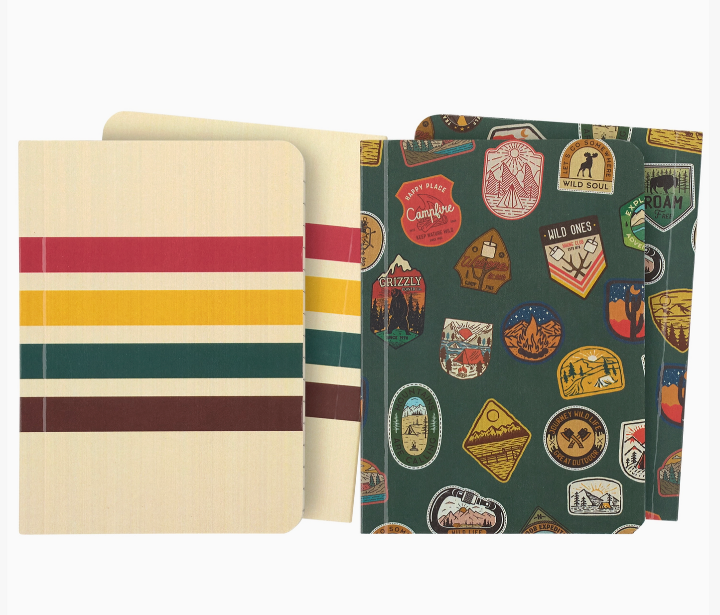 Camping Patches Notebook Set
