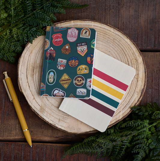Camping Patches Notebook Set