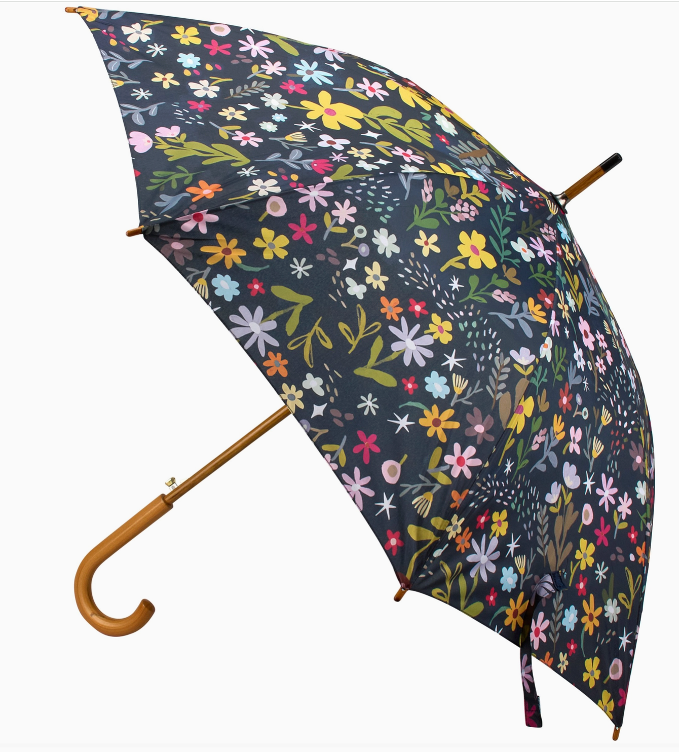 Dark Floral Umbrella