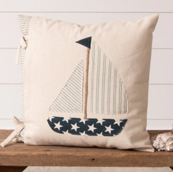 Sail Boat Pillow