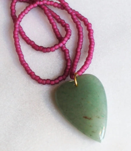 Esti 2 Stone Heart Necklace
