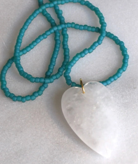 Esti 2 Stone Heart Necklace