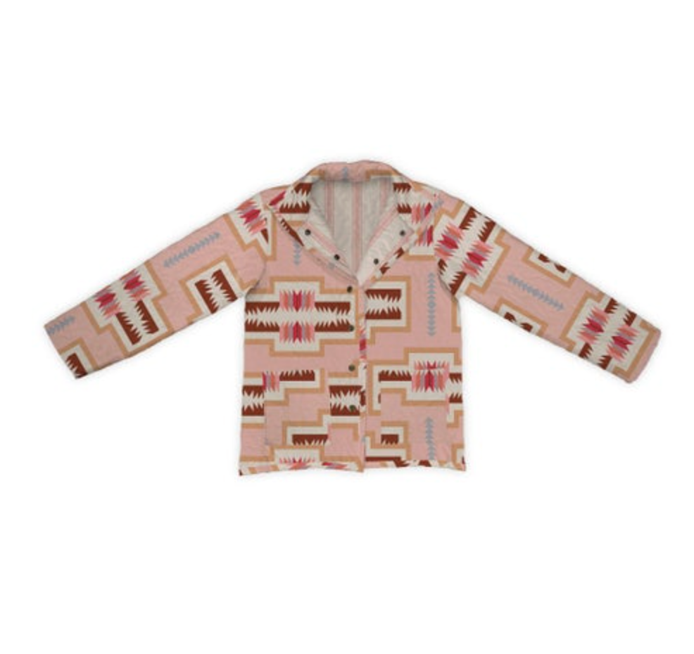 Rose Quilted Snap Jacket