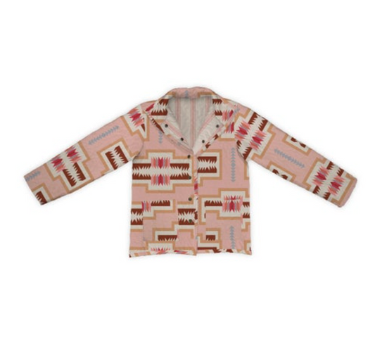 Rose Quilted Snap Jacket