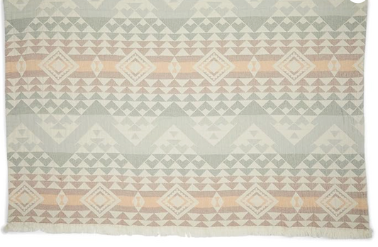Pendleton Fringed Cotton Throw Blanket