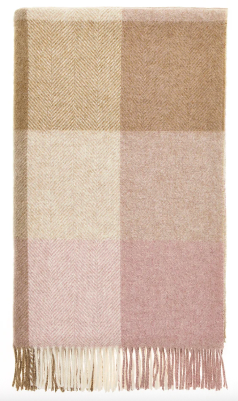 100% British Wool Throw Blanket