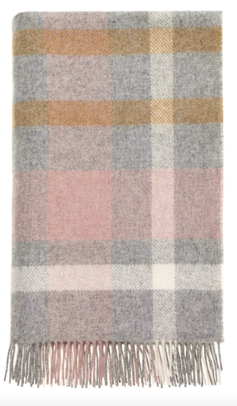 100% British Wool Throw Blanket