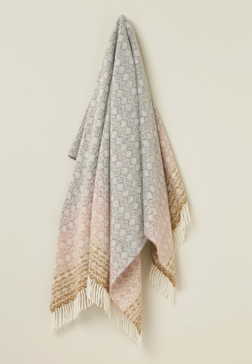 100% British Wool Throw Blanket
