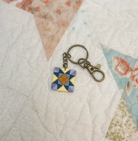 Quilted Style Keychains