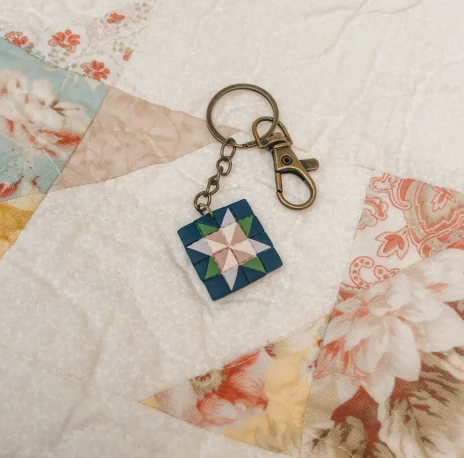 Quilted Style Keychains