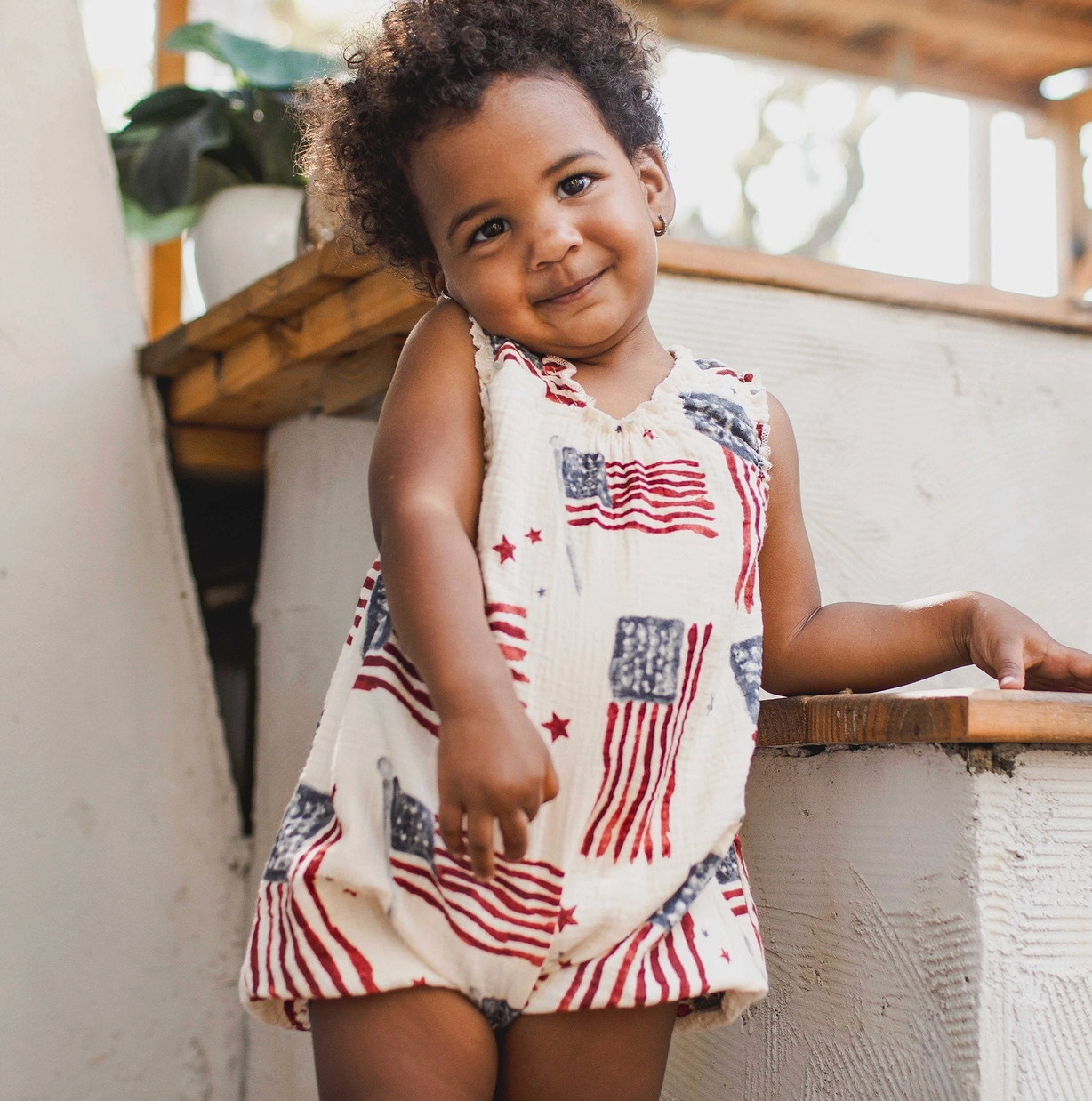 American Flag Romper