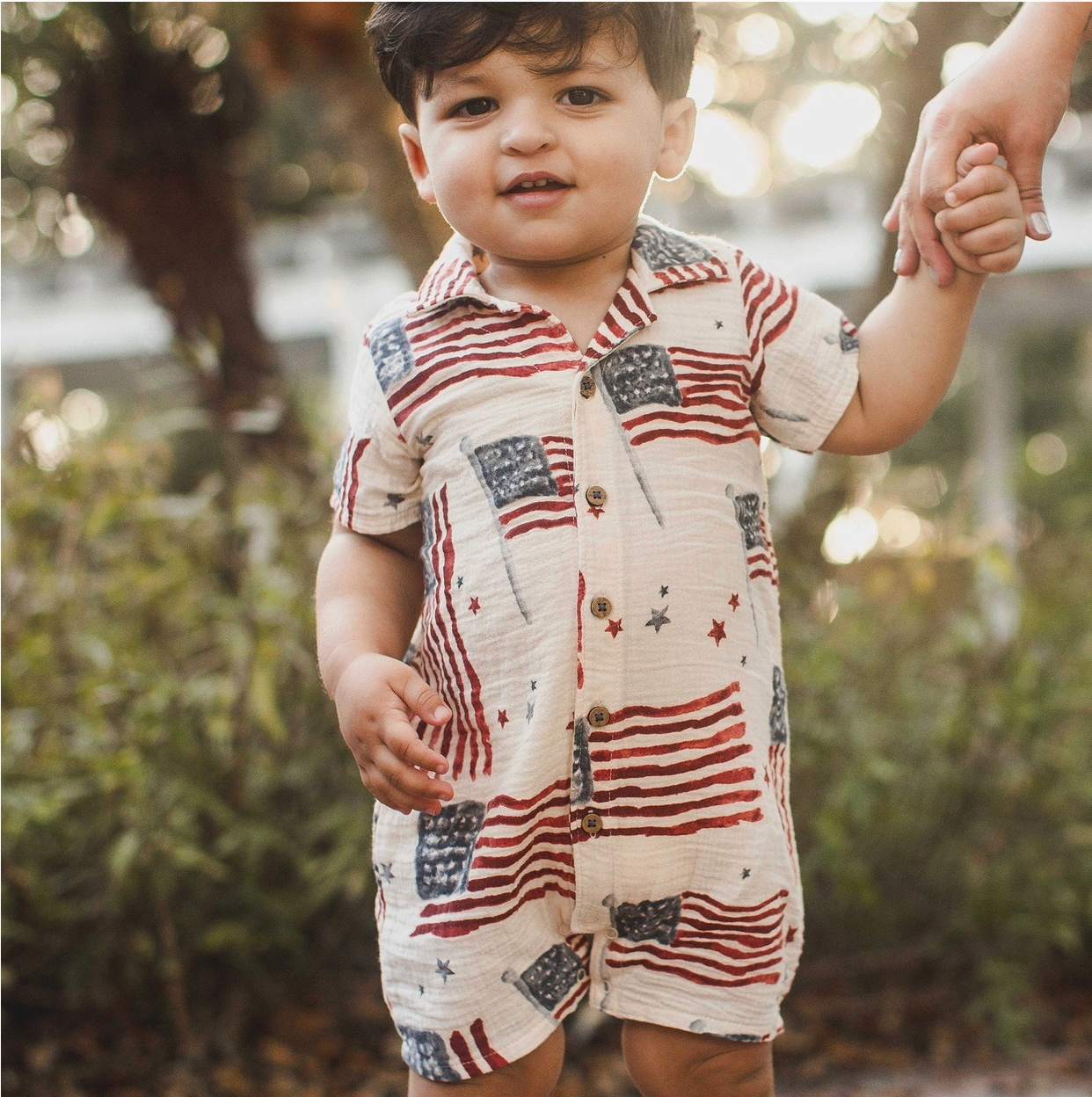American Flag Romper
