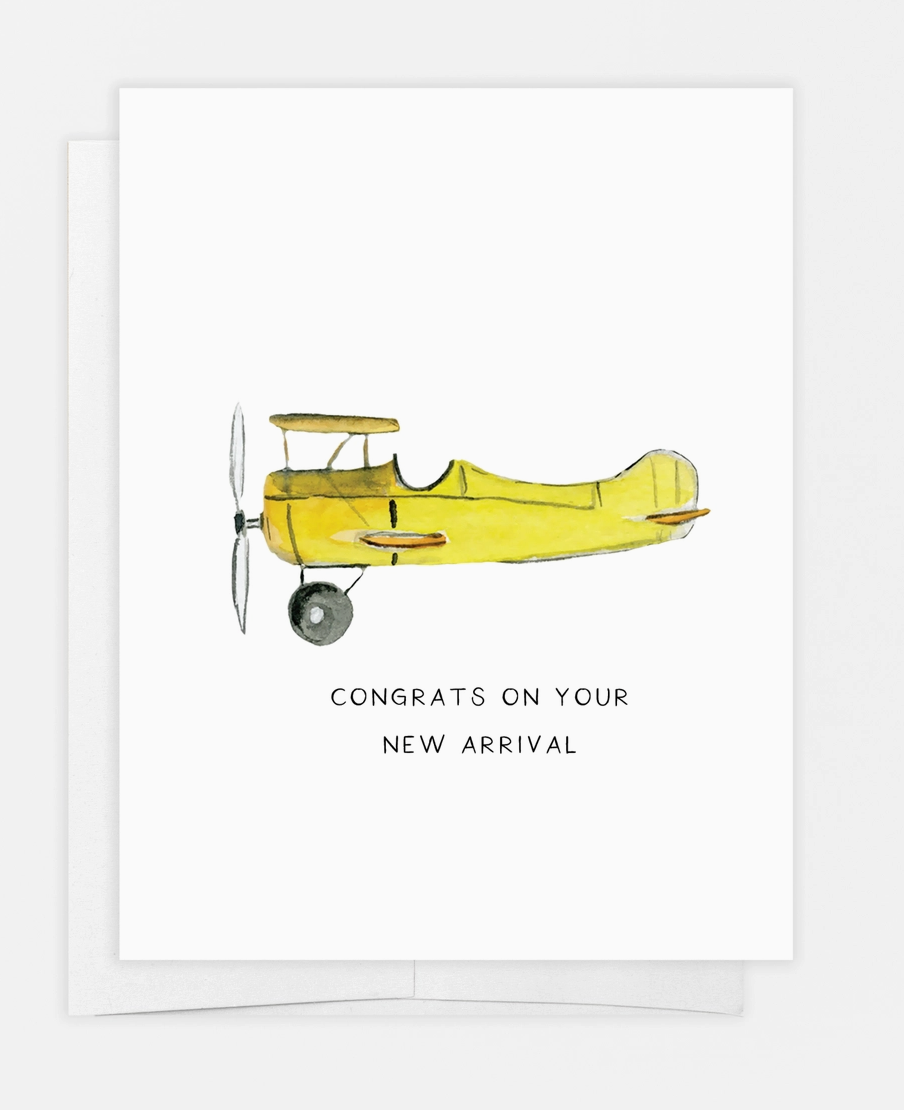 Airplane Baby Card