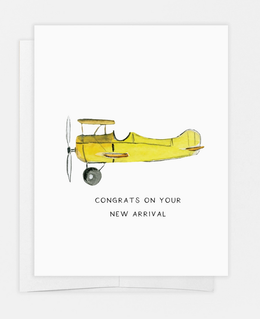 Airplane Baby Card