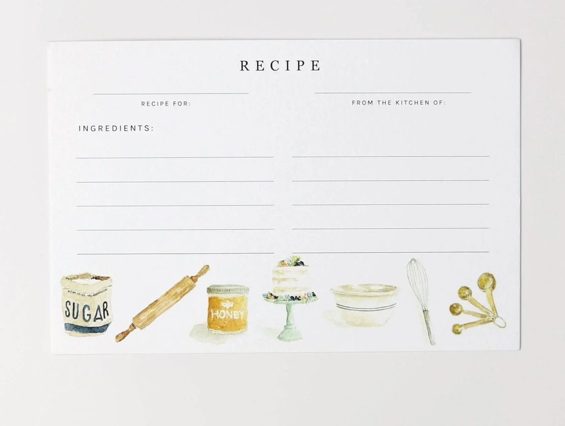 Baking Recipe Cards