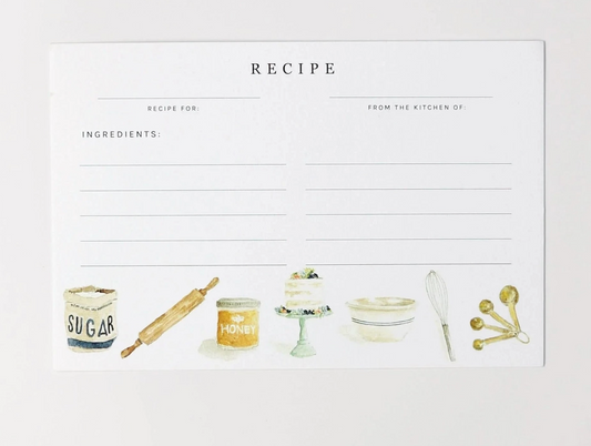 Baking Recipe Cards