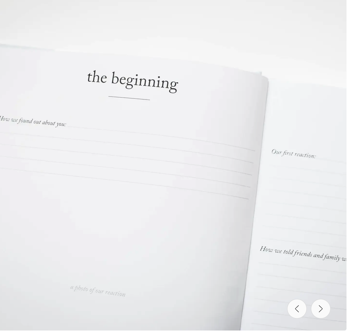 Baby's First Year Memory Book & Photo Album