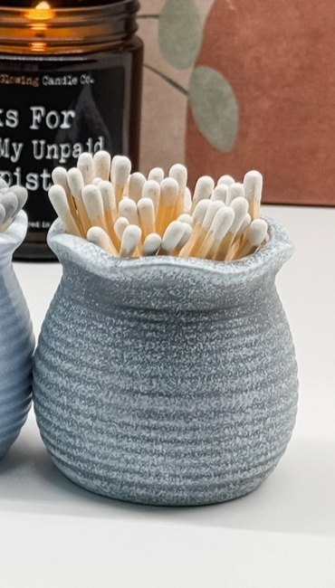 Ceramic Match Holders & 3" Matches