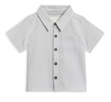 Organic Landon Seersucker Button Down