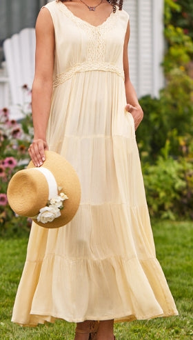 Gazebo Dress - Butter